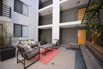 Indie Westside main floor courtyard seating